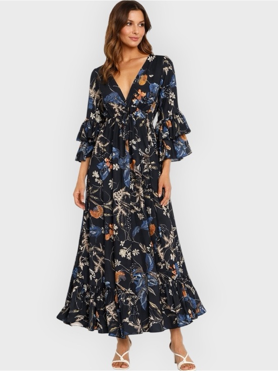 TOV Holy Dresses & Skirts - TOV Holy Floral Boho Maxi Dress Small Free People Style Romantic Cottagecore